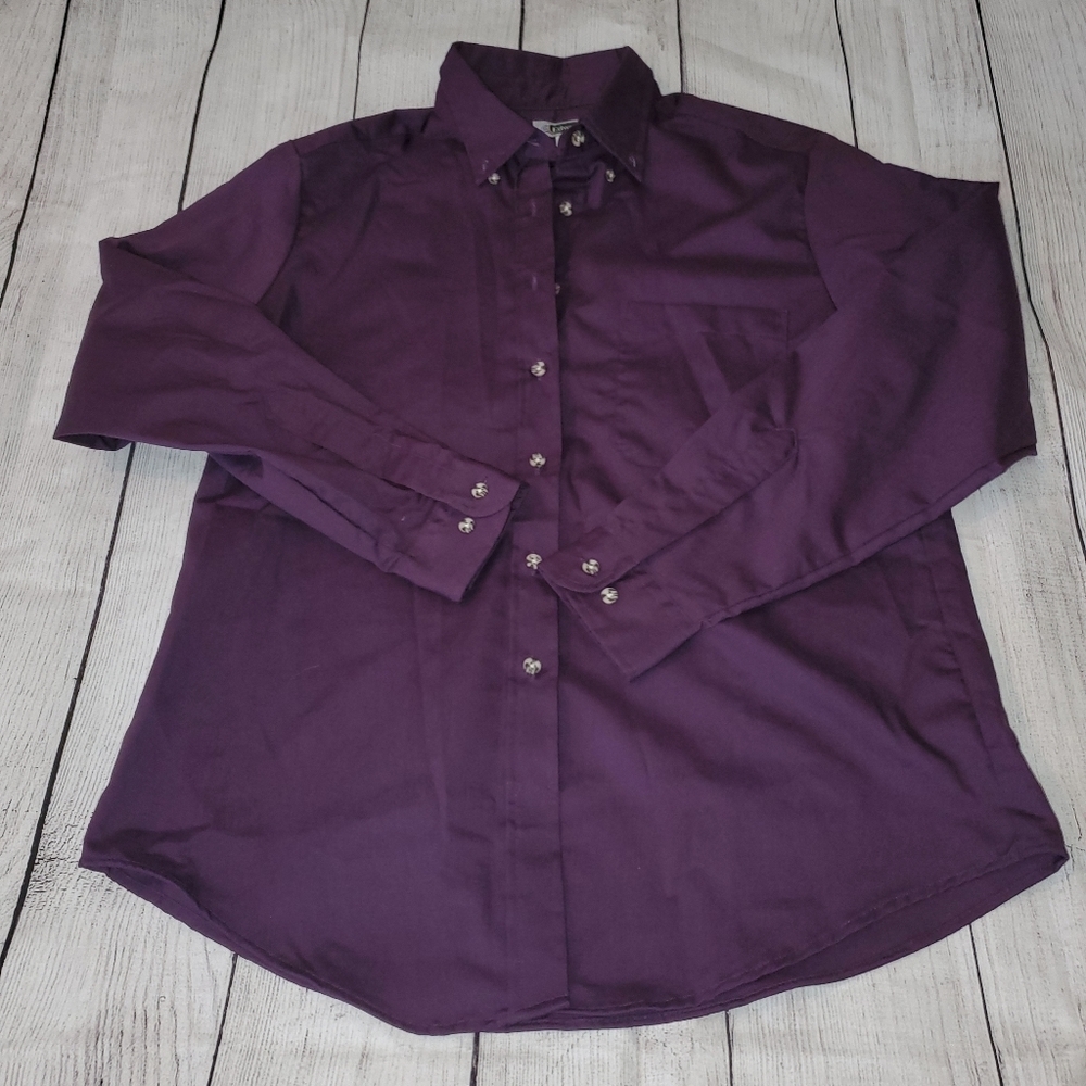 Edwards Purple Collared Button Down - Picture 4 of 8